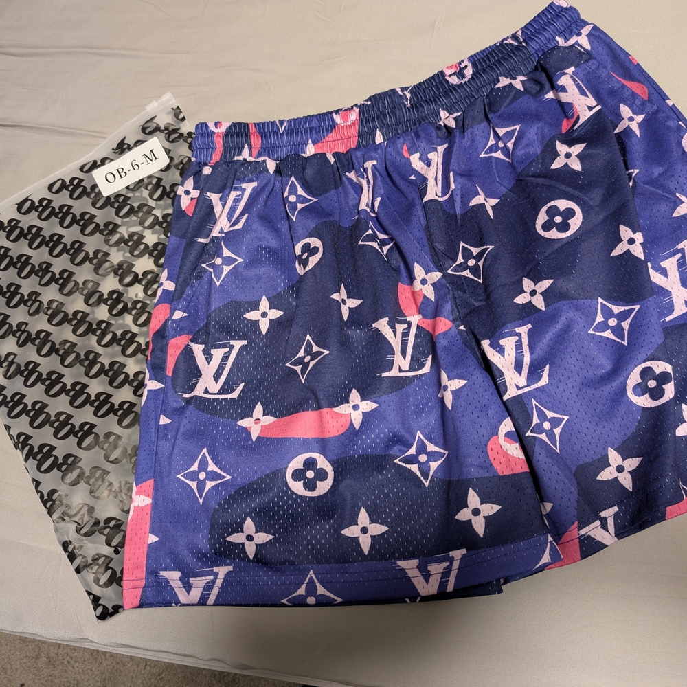 OBX Purple and Pink Monogram Shorts